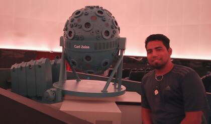 Bryant González en el Planetario do Carmo de Sao Paulo, Brasil