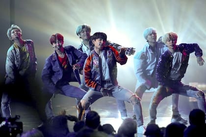 BTS en los American Music Awards en Los Ángeles.