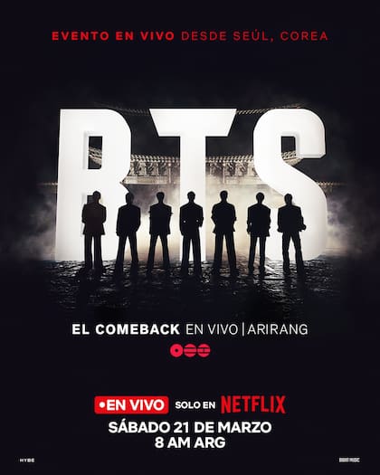 BTS regresó al escenario con un show en vivo desde Seúl (Foto: NETFLIX)