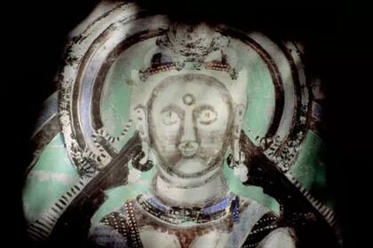 Buda con un halo de disco