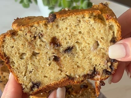 Budín de banana con yogur sin azúcar