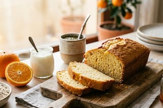 Budín de naranja y yogur sin harina ni azúcar: la opción ideal para una merienda liviana