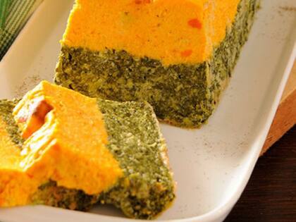 Budín de zapallitos y zanahorias al microondas