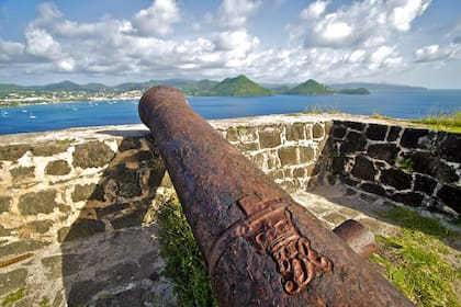 Buena parte del patrimonio de Santa Lucía está relacionado con las disputas históricas entre Francia y Reino Unido