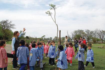 Buena siembra. La educación ambiental, uno de los ejes del programa