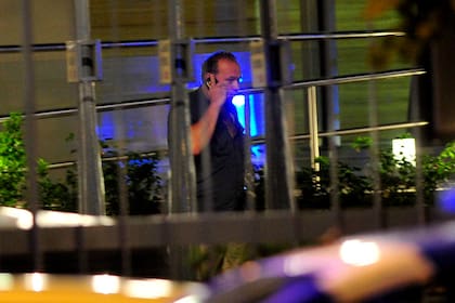 Sergio Berni, entonces secretario de Seguridad, al llegar al edificio de Puerto Madero donde apareció muerto el fiscal especial Alberto Nisman