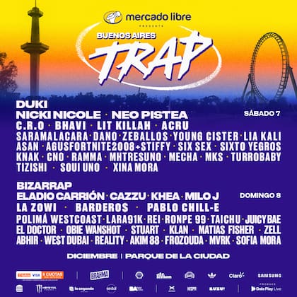buenos-aires-KSQQPWDFF5AFDCDYJXNEIAETHA Todo sobre Buenos Aires Trap: cómo comprar las últimas entradas, la grilla de shows y el mapa del festival