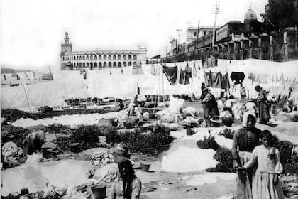 Buenos Aires en 1880, la época en que el autor empezó a imaginar la ciudad en 2080