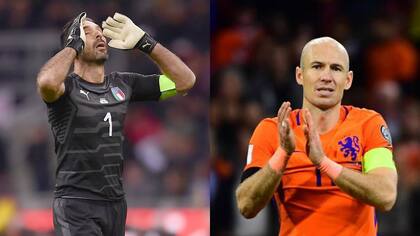 Buffon y Robben, dos de los grandes ausentes que tendrá Rusia 2018