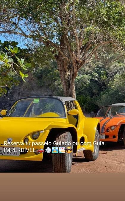 Buggies, vehículos que alquilaba la empresaria argentina.