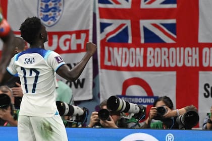 Bukayo Saka, autor del tercer tanto inglés
