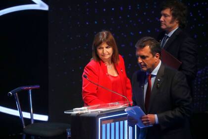 Bullrich, Massa y Milei