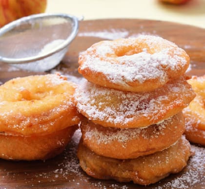 Buñuelo de manzana.