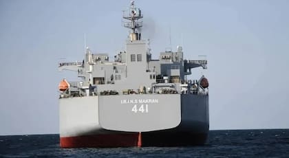 Buque de guerra iraní tiene capacidad para desplegar cinco helicópteros al mismo tiempo