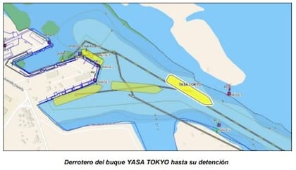 Buque varado en San Pedro
