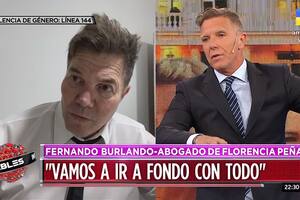 Fantino, a Burlando: “Defiende a Darthés y a Florencia Peña, es como ser técnico de Boca y River”