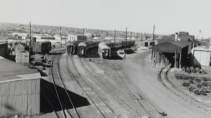 Burnham Yard en el pasado (Biblioteca de la Universidad de Cornell)