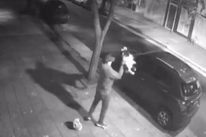 Buscan a un hombre que quedó filmado cuando golpeó salvajemente a su perro