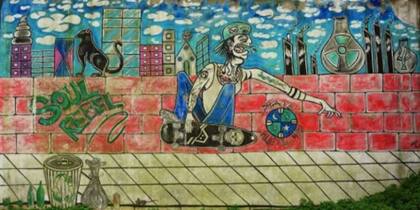 Buscan que los murales pintados por Santiago Maldonado sean patrimonio municipal