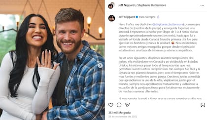 Buttermore y Nippard anunciaron su compromiso en 2022