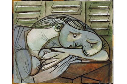 "Dormeuse aux persiennes", óleo y carbonilla sobre lienzo, 1936