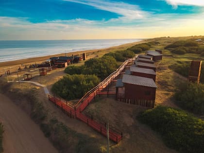 Cabañas frente al mar, en Arenas Verdes