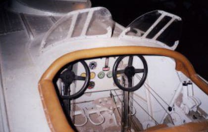 Cabina actual del Plus Ultra en el Museo de Luján