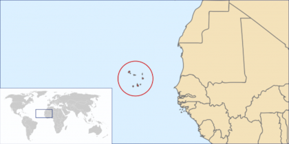 Cabo Verde en el mapa (Foto: Rei-artur, CC BY-SA, Wikimedia Commons)