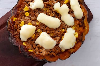 Cabutia rellena con soja texturizada