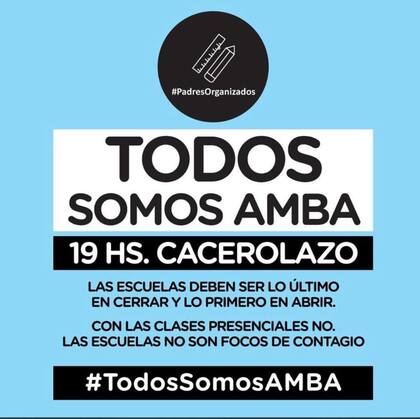 Cacerolazo "Todos somos AMBA"