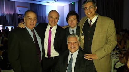 Cachanovsky, Espert, Milei, Etchevarne y López Murphy, en una reunión de 2018