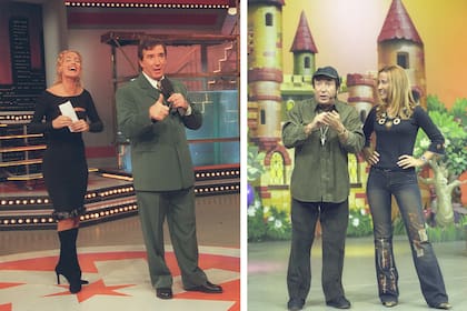 Cacho de la Cruz con Laura Martínez en El show del mediodía y Cacho Bochinche