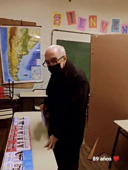 Cacho Fontana, a sus 89 años, pasó por las urnas