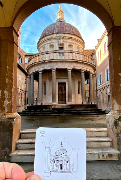 Cada carta presenta el dibujo en un lado y, en el reverso, la ilustración acompañada por textos manuscritos