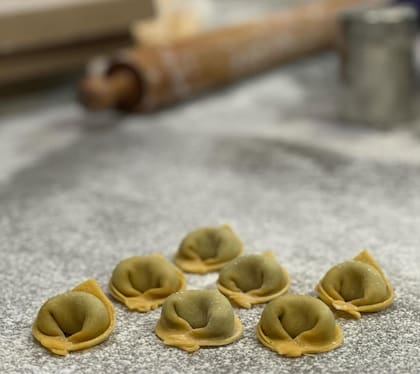 Cada plato de Il Matterello es una creación de manos artesanas.