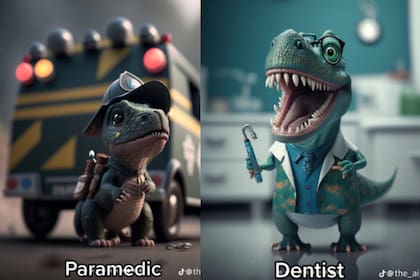 Cada profesión fue plasmada con IA (Foto Instagram @the_ai_dreams)