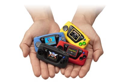 Cada una de las retroconsolas portátiles Game Gear Micro de Sega tendrán títulos diferentes según el color del equipo, disponible en negro, rojo, amarillo y celeste