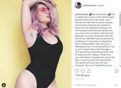 Si bien todavía hay críticas, cada vez está más naturalizado que las mujeres tienen pelos y que nada malo hay con eso.