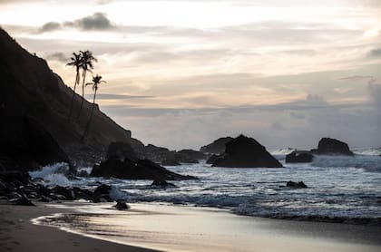 Cae el sol en la praia da Conceição