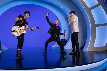 Cae y Rusherking brindaron un show juntos (Foto Instagram @lamesazarg)