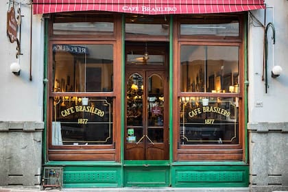 Café Brasilero, un clásico de la ciudad vieja de Montevideo.