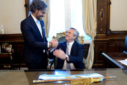 Cafiero y el presidente Alberto Fernández
