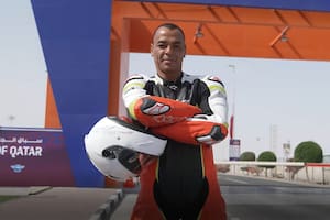 Cafú paseó con el campeón de MotoGP y “estrenó” el estadio de la final del Mundial de Qatar