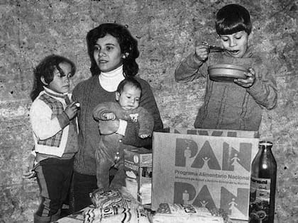 Las cajas PAN, un programa emblemático durante la presidencia de Alfonsín