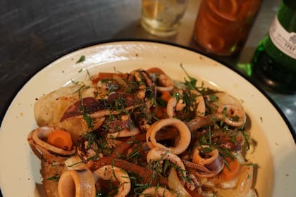 Calamares en escabeche.