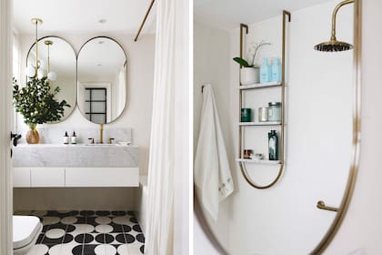 Calcáreos de la serie 'Bulcao' en un baño firmado por Rob Ortiz.