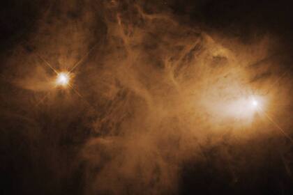 Caldwell 68, una nebulosa conocida como "de reflexión" -nubes de gas y polvo formadoras de estrellas- que es iluminada por la estrella T Tauri