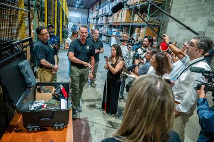 Caleb Vitello, que dirige la capacitación del ICE en el centro de entrenamiento en Brunswick, Georgia.