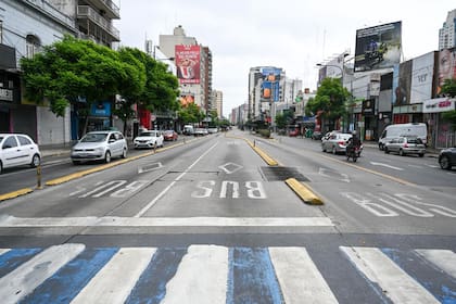 Calles vacías: así luce la Av. Cabildo, en el día del paro general por la reforma laboral