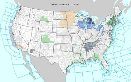 Calor histórico en el oeste: norte de California alcanzará 38°C mientras Montana registra 29°C, superando récords estacionales